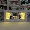 Anime LED Night Light MDF Wood Frame Paper Cut Lightbox for Bedroom Decoration Drop Shipping 5V Input Voltage AAA Battery Power