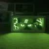Anime LED Night Light MDF Wood Frame Paper Cut Lightbox for Bedroom Decoration Drop Shipping 5V Input Voltage AAA Battery Power