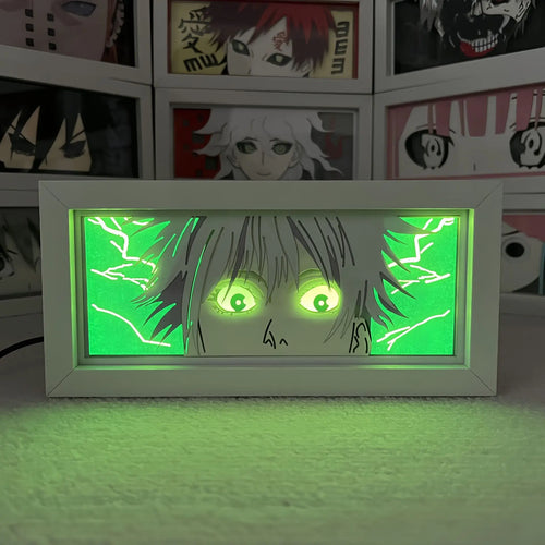 Anime LED Night Light MDF Wood Frame Paper Cut Lightbox for Bedroom Decoration Drop Shipping 5V Input Voltage AAA Battery Power