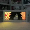 Anime LED Night Light MDF Wood Frame Paper Cut Lightbox for Bedroom Decoration Drop Shipping 5V Input Voltage AAA Battery Power