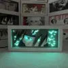 Anime LED Night Light MDF Wood Frame Paper Cut Lightbox for Bedroom Decoration Drop Shipping 5V Input Voltage AAA Battery Power