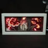 Anime LED Night Light MDF Wood Frame Paper Cut Lightbox for Bedroom Decoration Drop Shipping 5V Input Voltage AAA Battery Power