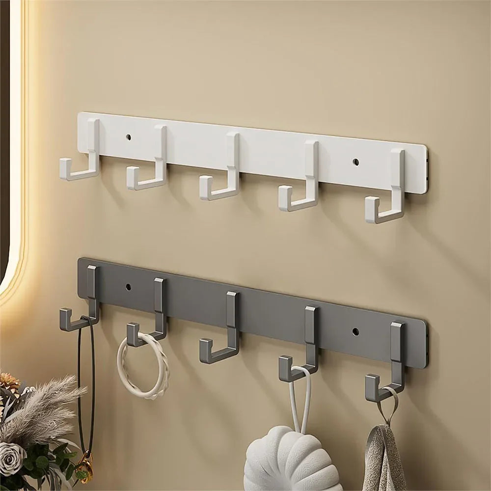 Household Black Hook Hanging Clothes Hanger Hanging Clothes Towel Hanger Bathroom Robe Hanging Heavy Kitchen Accessories