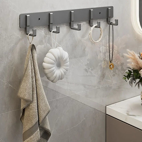 Household Black Hook Hanging Clothes Hanger Hanging Clothes Towel Hanger Bathroom Robe Hanging Heavy Kitchen Accessories